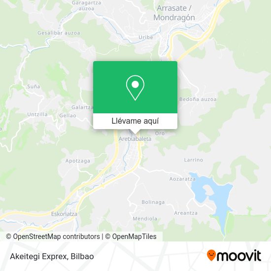 Mapa Akeitegi Exprex