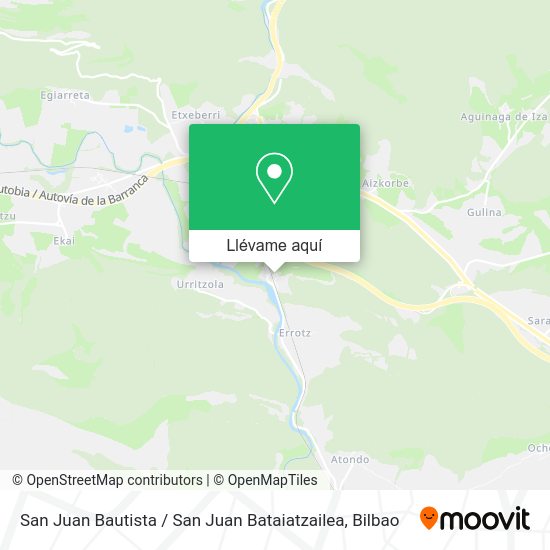 Mapa San Juan Bautista / San Juan Bataiatzailea