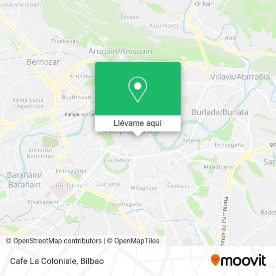 Mapa Cafe La Coloniale