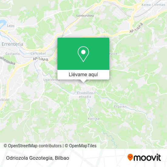 Mapa Odriozola Gozotegia