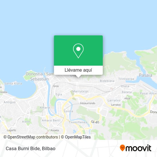 Mapa Casa Burni Bide