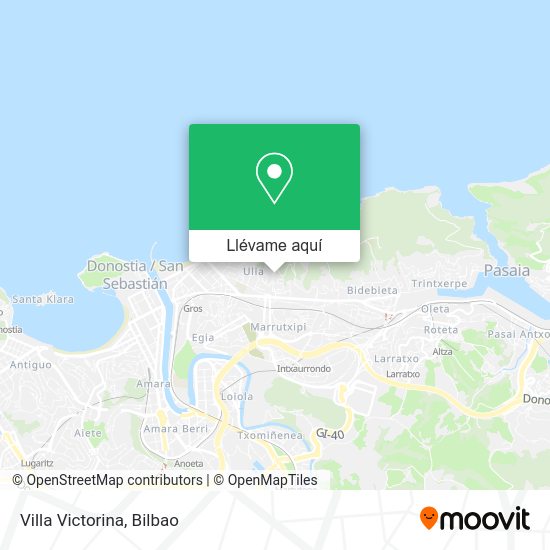 Mapa Villa Victorina