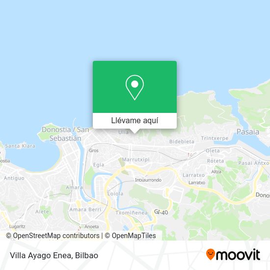 Mapa Villa Ayago Enea