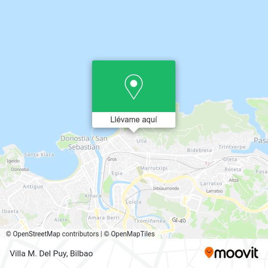 Mapa Villa M. Del Puy