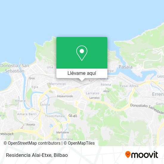 Mapa Residencia Alai-Etxe
