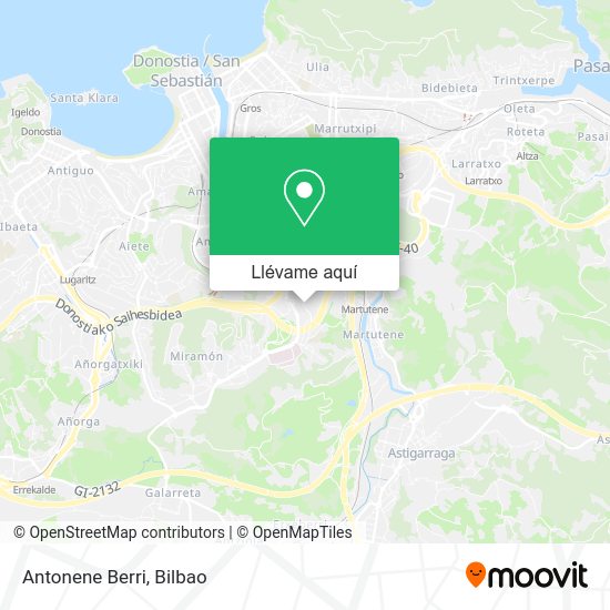 Mapa Antonene Berri