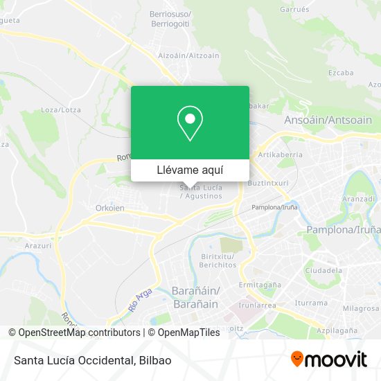 Mapa Santa Lucía Occidental