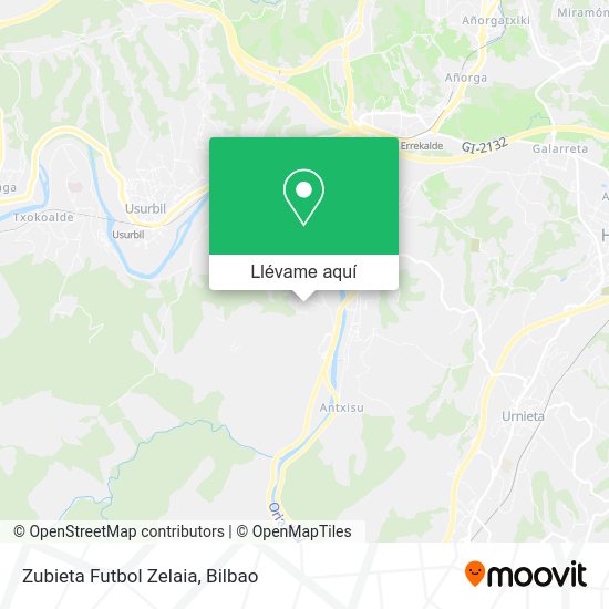 Mapa Zubieta Futbol Zelaia