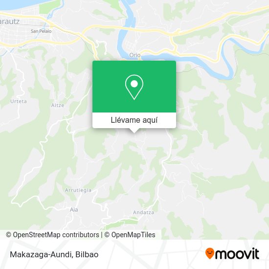 Mapa Makazaga-Aundi