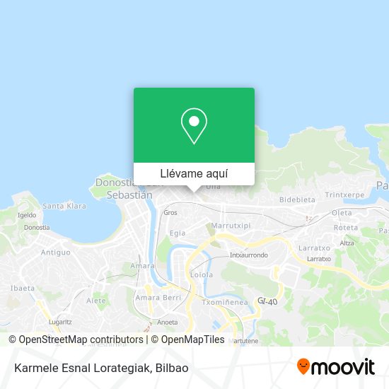 Mapa Karmele Esnal Lorategiak