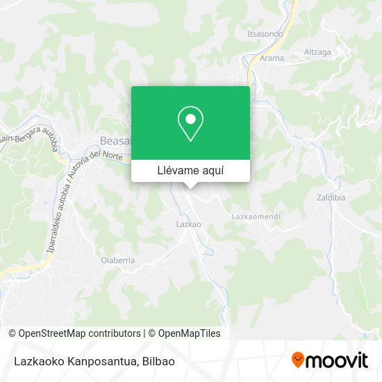 Mapa Lazkaoko Kanposantua