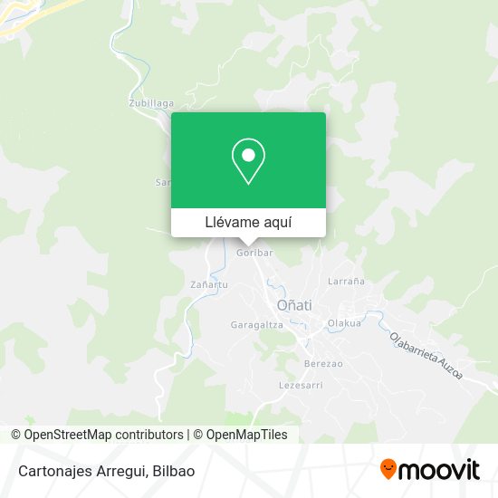 Mapa Cartonajes Arregui