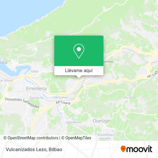 Mapa Vulcanizados Lezo