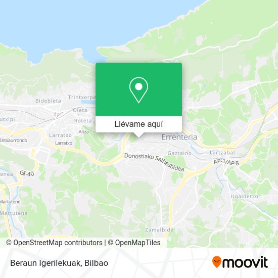 Mapa Beraun Igerilekuak