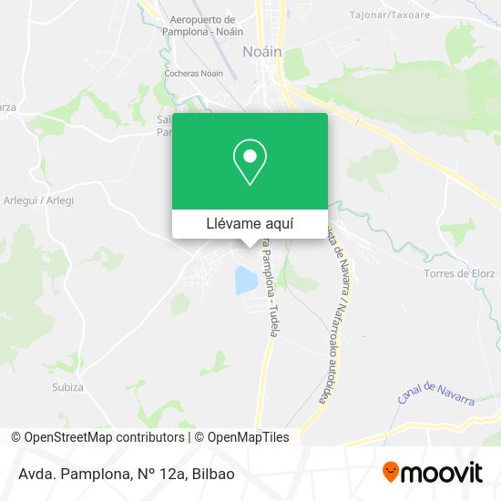 Mapa Avda. Pamplona, Nº 12a