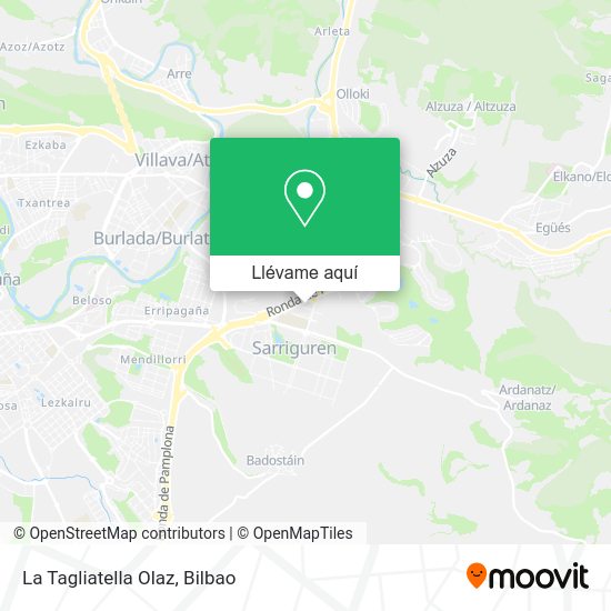 Mapa La Tagliatella Olaz