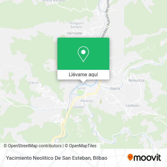 Mapa Yacimiento Neolitico De San Esteban