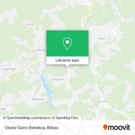 Mapa Okaitz Garro Behekoa
