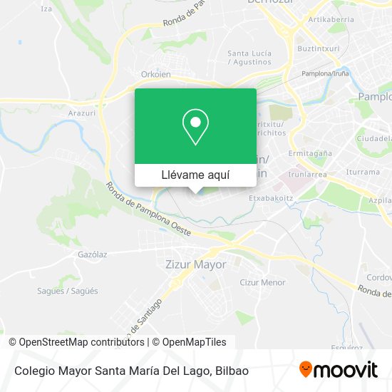 Mapa Colegio Mayor Santa María Del Lago