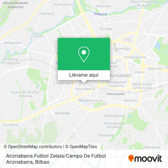 Mapa Ariznabarra Futbol Zelaia / Campo De Fútbol Ariznabarra
