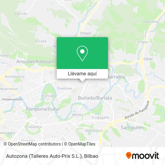 Mapa Autozona (Talleres Auto-Prix S.L.)