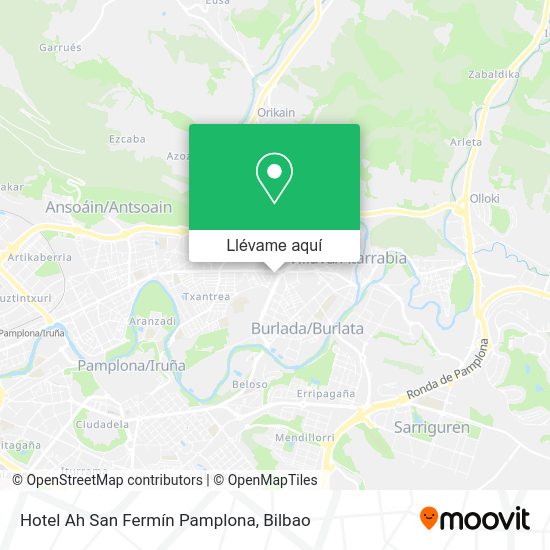 Mapa Hotel Ah San Fermín Pamplona