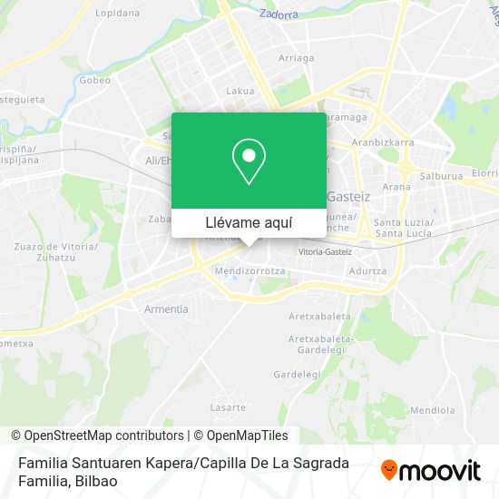 Mapa Familia Santuaren Kapera / Capilla De La Sagrada Familia