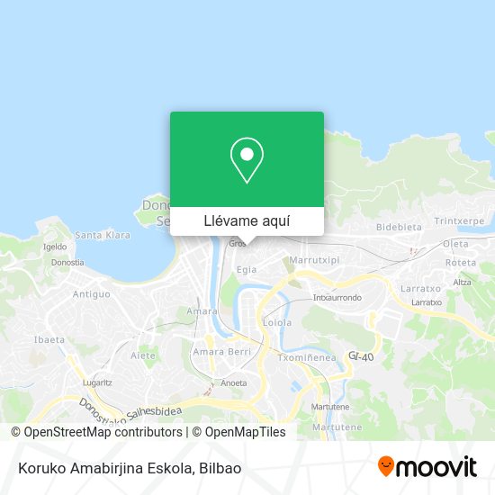 Mapa Koruko Amabirjina Eskola