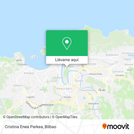 Mapa Cristina Enea Parkea