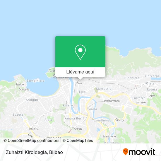 Mapa Zuhaizti Kiroldegia