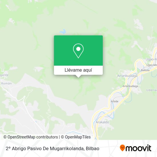 Mapa 2º Abrigo Pasivo De Mugarrikolanda