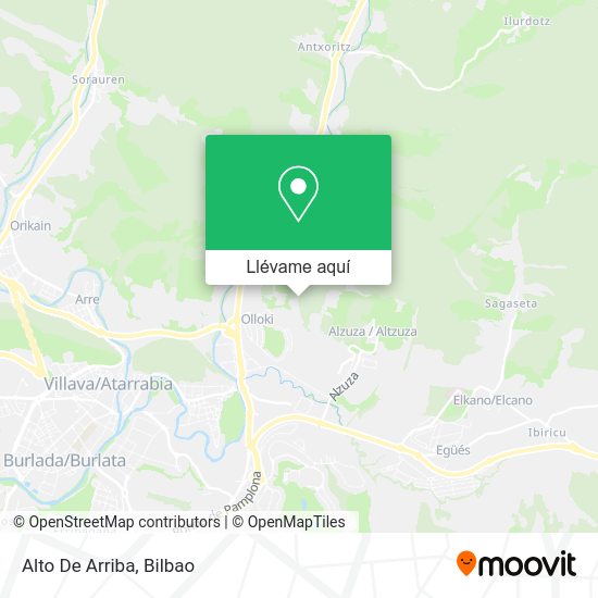 Mapa Alto De Arriba
