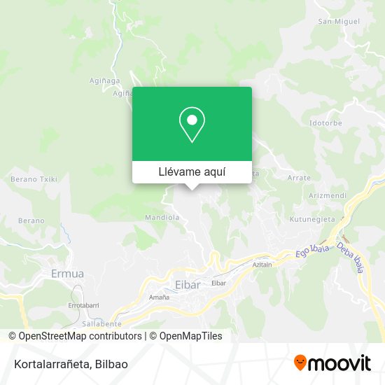 Mapa Kortalarrañeta