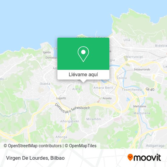 Mapa Virgen De Lourdes