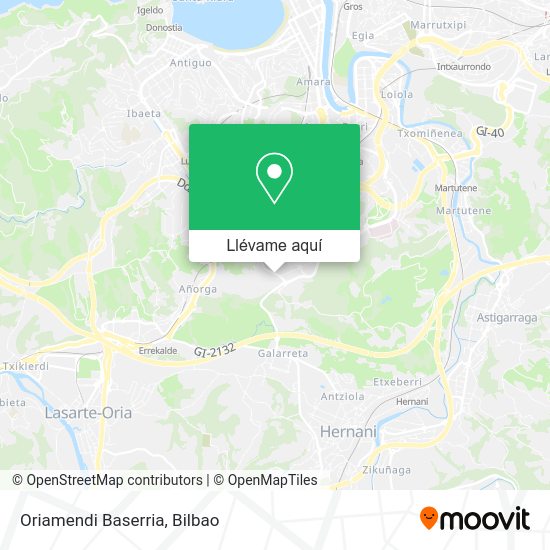 Mapa Oriamendi Baserria