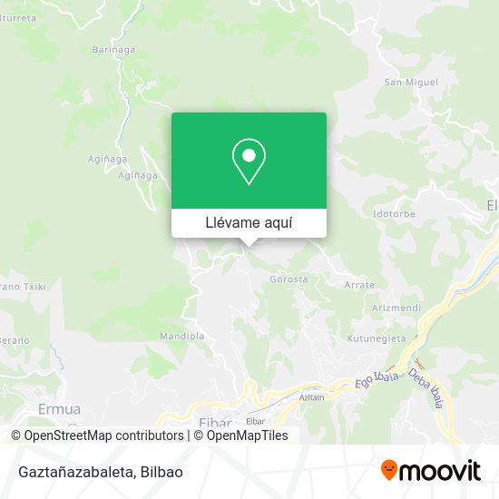 Mapa Gaztañazabaleta