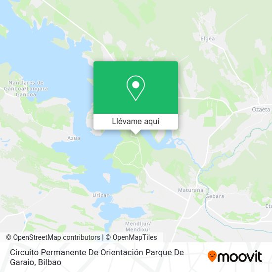 Mapa Circuito Permanente De Orientación Parque De Garaio