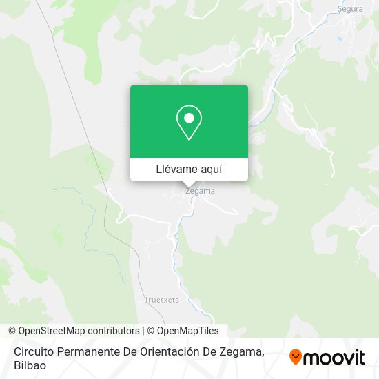 Mapa Circuito Permanente De Orientación De Zegama