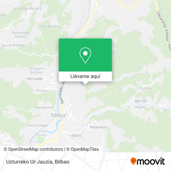 Mapa Uzturreko Ur-Jauzia