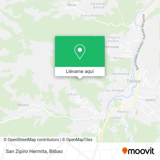 Mapa San Zipiro Hermita