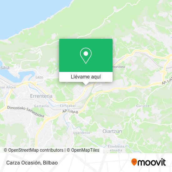 Mapa Carza Ocasión