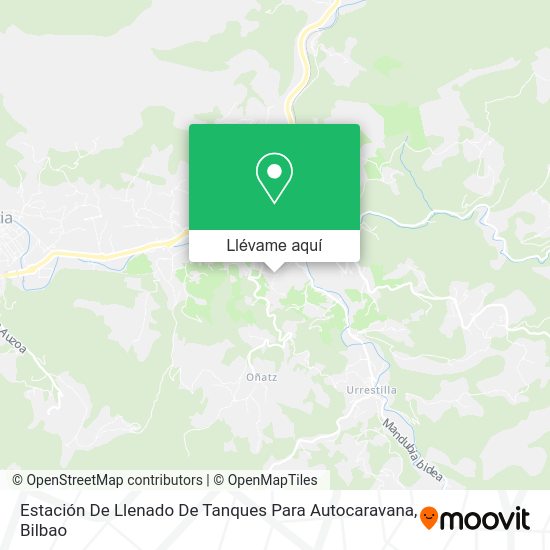 Mapa Estación De Llenado De Tanques Para Autocaravana