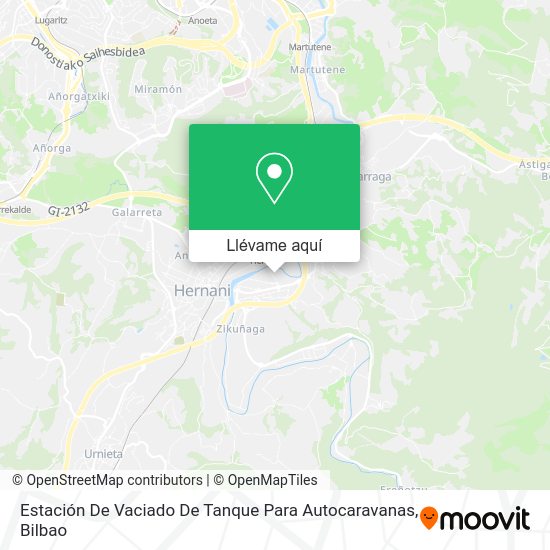 Mapa Estación De Vaciado De Tanque Para Autocaravanas