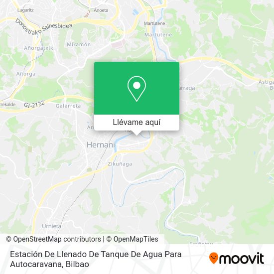 Mapa Estación De Llenado De Tanque De Agua Para Autocaravana