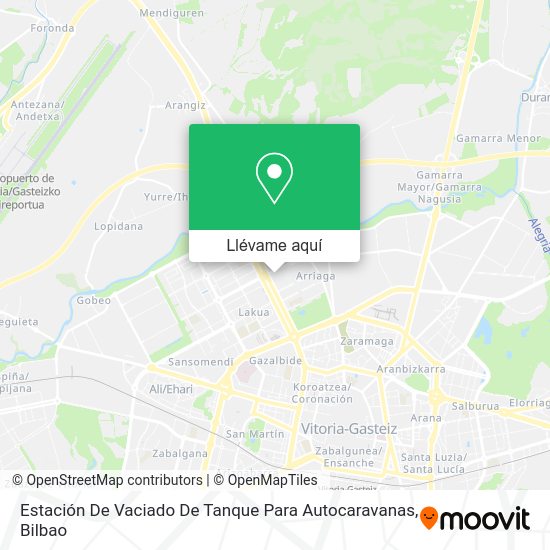 Mapa Estación De Vaciado De Tanque Para Autocaravanas