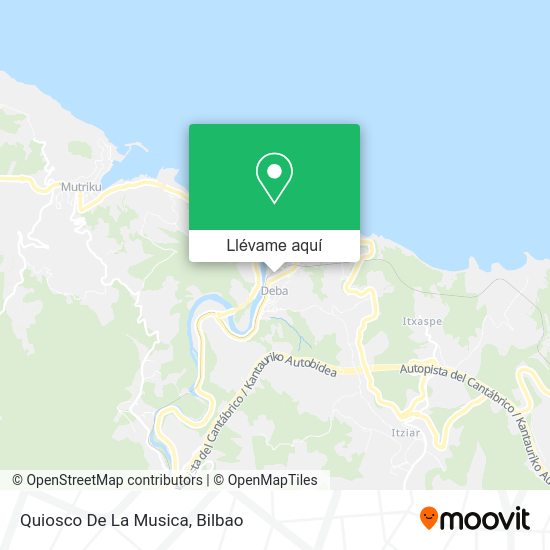 Mapa Quiosco De La Musica