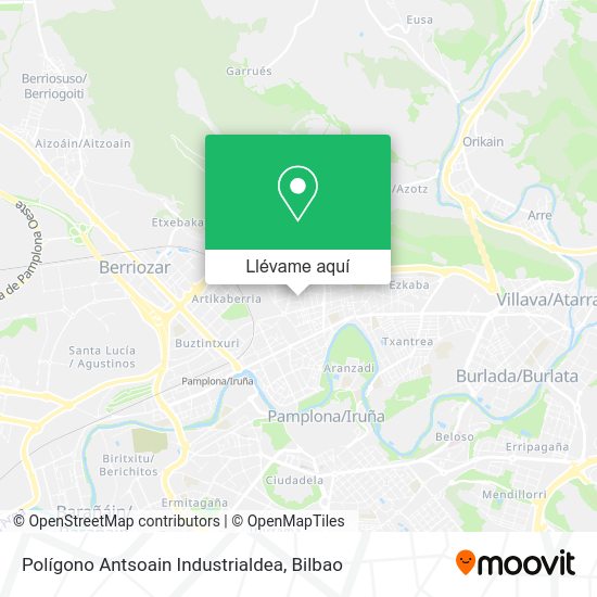 Mapa Polígono Antsoain Industrialdea