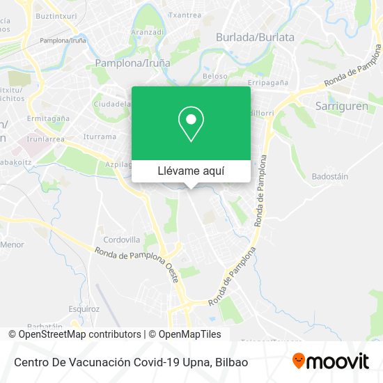 Mapa Centro De Vacunación Covid-19 Upna