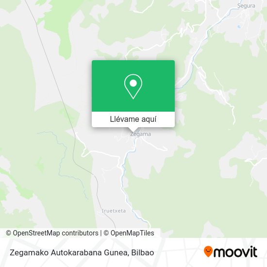 Mapa Zegamako Autokarabana Gunea