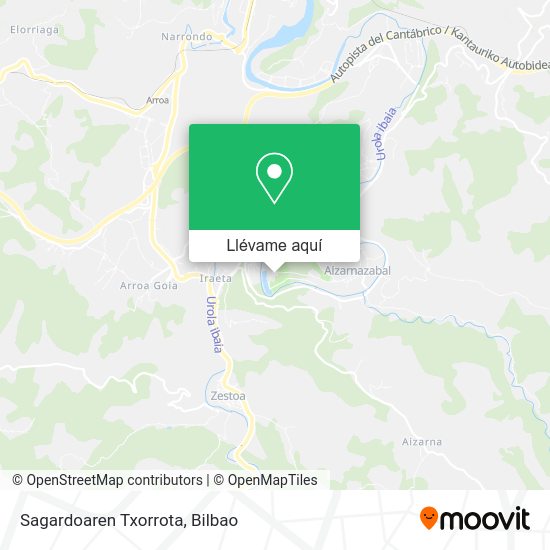 Mapa Sagardoaren Txorrota